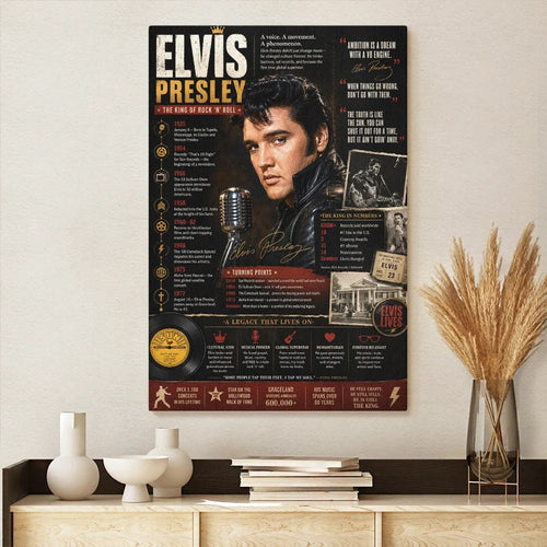 Elvis Presley Rectangle Canvas With Inner Frame – MAITM15356