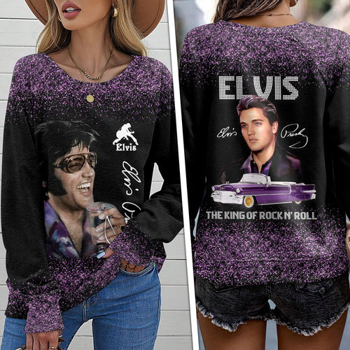 Elvis Presley Round Neck Raglan Sleeve Sweatshirt β HOATT 7104