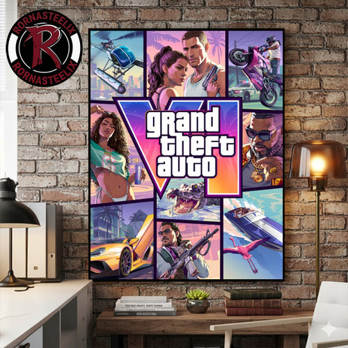 Grand Theft Auto VI Pre Order On Steam Poster Canvas Decor