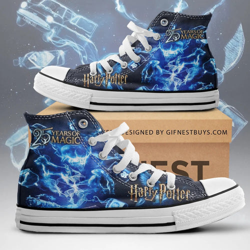 Harry Potter 25th Anniversary High Top Canvas Shoes β TMTHU8569