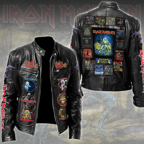 Iron Maiden Motorcycle Leather Jacket – TMTHU9482