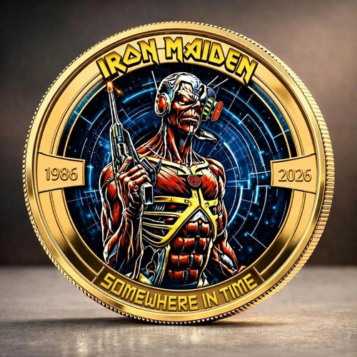 Iron Maiden Somewhere In Time 40th Anniversary Commemorative Coin – TANTN25335