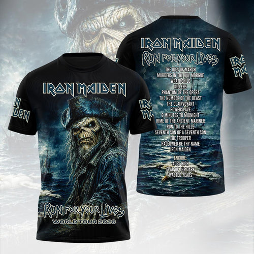 Iron Maiden 2026 World Tour 3D Apparel – HOATT18565
