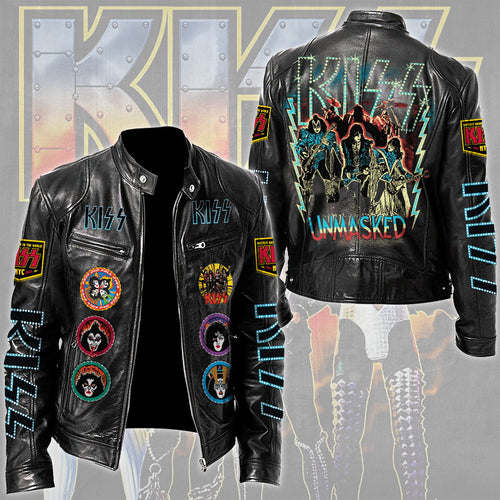 KISS Motorcycle Leather Jacket – TMTHU6062
