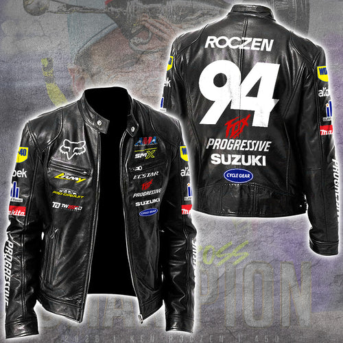 Ken Roczen 450SX 2026 Champion Motorcycle Leather Jacket – GNE6404