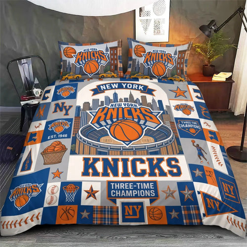 New York Knicks 3-Piece Duvet Bedding Set – TMTHU8721