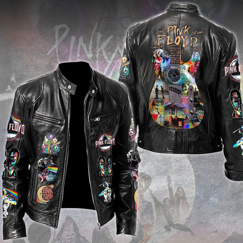 Pink Floyd Motorcycle Leather Jacket – TMTHU6157