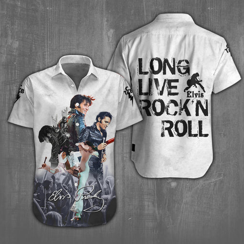 Elvis Presley Short Sleeve Button-Down Shirt – NGHIAVT 0029