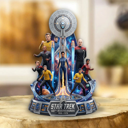 Star Trek 60th Anniversary 2026 Custom Shape Acrylic Plaque – TMTHU6644