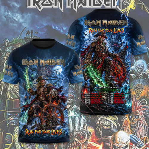 Iron Maiden 2026 World Tour 3D Apparel – TMTHU6474