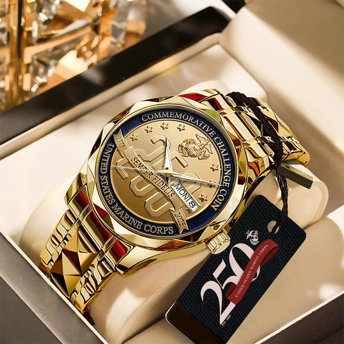 US Marine Corps Alloy Luxury Quartz Watch – TANTN 14617