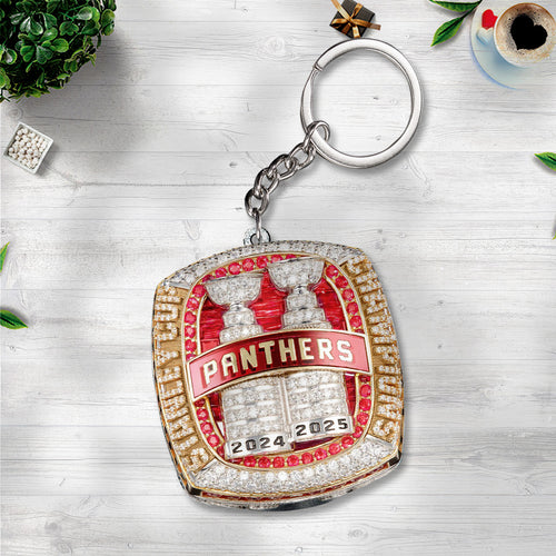 Florida Panthers Custom Shape 2-sided Keychain – TANTN17246