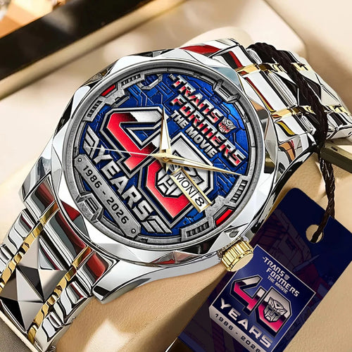 The Transformers: The Movie 40th Anniversary Alloy Luxury Quartz Watch – TANTN26229