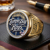 Tampa Bay Rays 2026 American League Champions 3D Engraved Ring – TMTHU10205