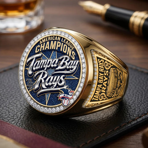 Tampa Bay Rays 2026 American League Champions 3D Engraved Ring – TMTHU10205