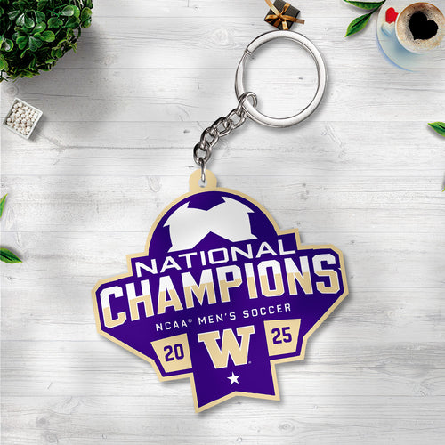 Washington Huskies Men's Soccer Custom Shape 2-sided Keychain – TANTN19432