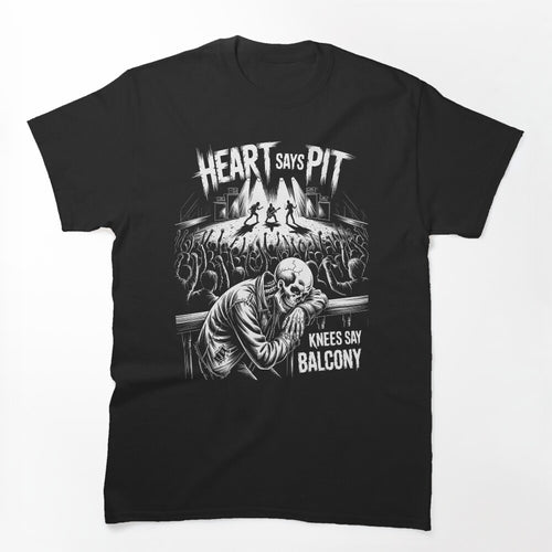 Grunge Outfit Punk Rock Fan Heart Says Pit Knees Say Balcony Shirt