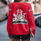 101 Dalmatians 65th Anniversary Round Neck Raglan Sleeve Sweatshirt – HOATT15544