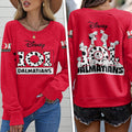 101 Dalmatians 65th Anniversary Round Neck Raglan Sleeve Sweatshirt – HOATT15544