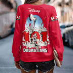 101 Dalmatians 65th Anniversary Round Neck Raglan Sleeve Sweatshirt – HOATT15548