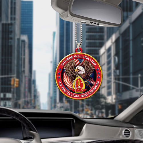 1st Battalion, 2nd Marines Custom Shape 2-sided Acrylic Car Ornament – HOATT13244