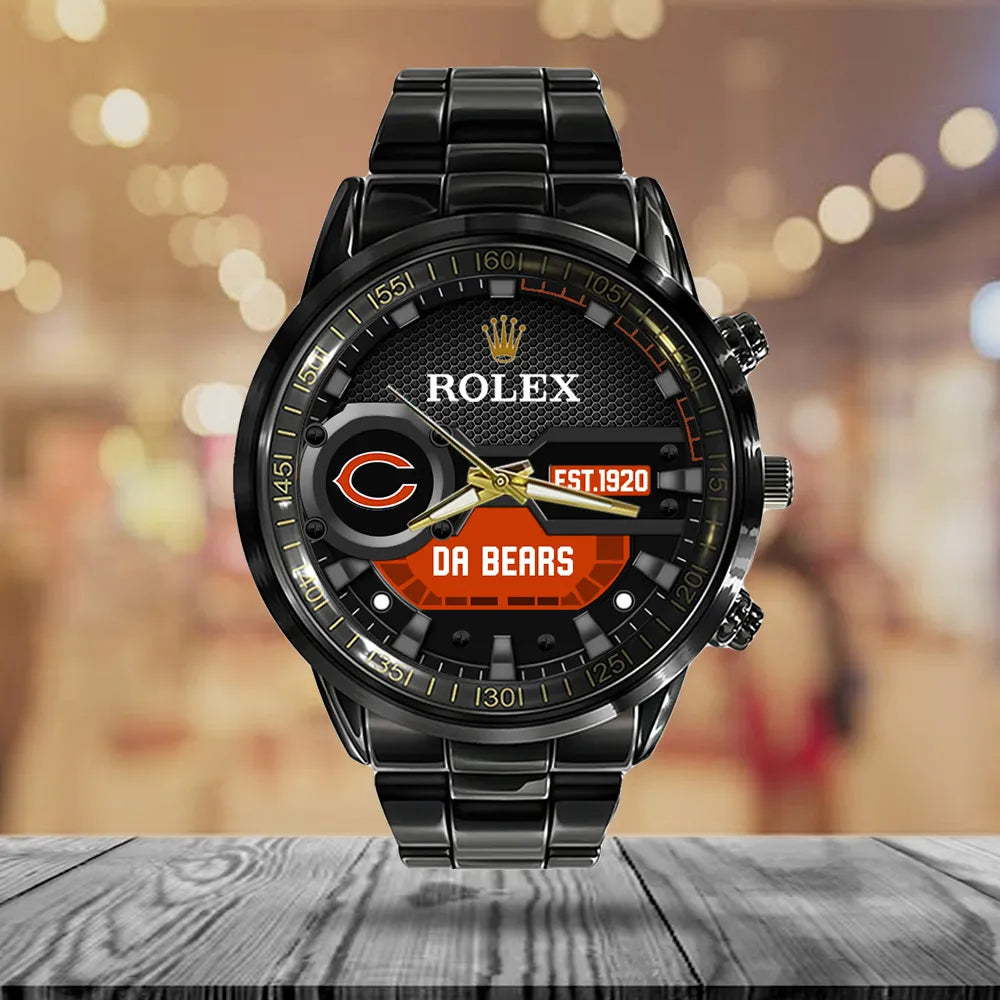 Chicago Bears x Rolex Black Stainless Steel Watch – MAITM13204