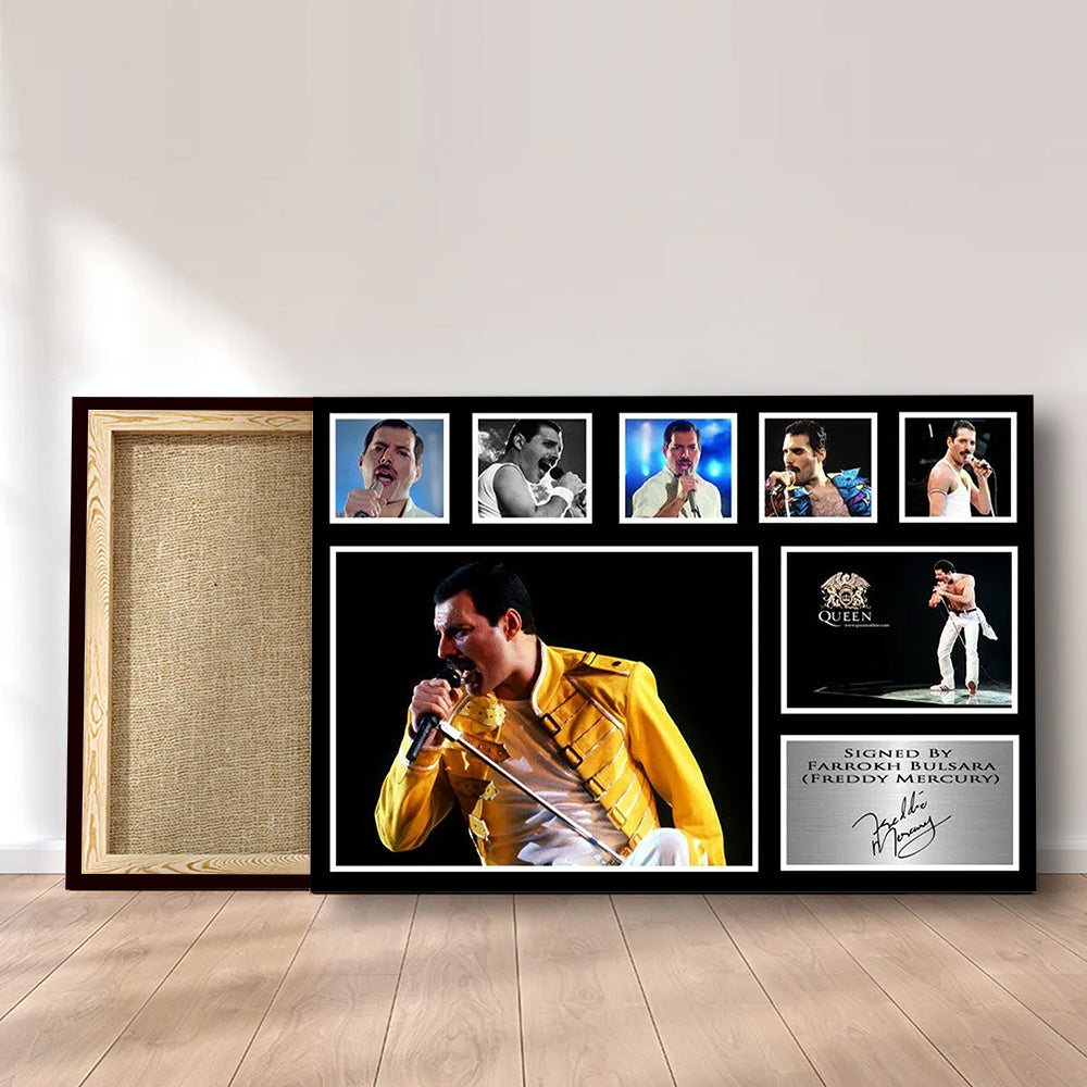 Freddie Mercury Rectangle Canvas With Inner Frame – MAITM9592