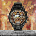 KISS Black Stainless Steel Watch – MAITM 10696