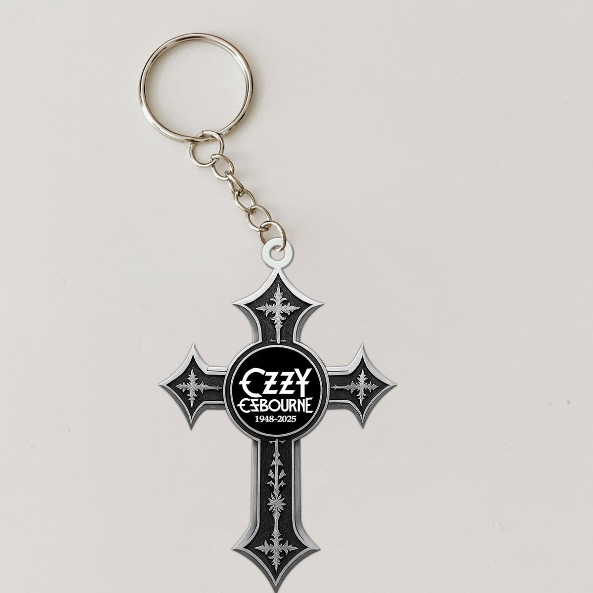 Ozzy Osbourne Custom Shape 2-sided Keychain – MAITM 12482