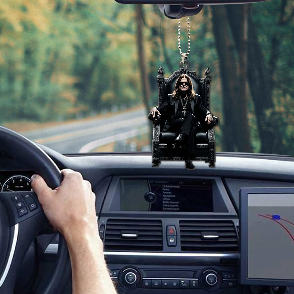 Ozzy Osbourne Custom shape 2-sided Acrylic Car Ornament – MAITM12619