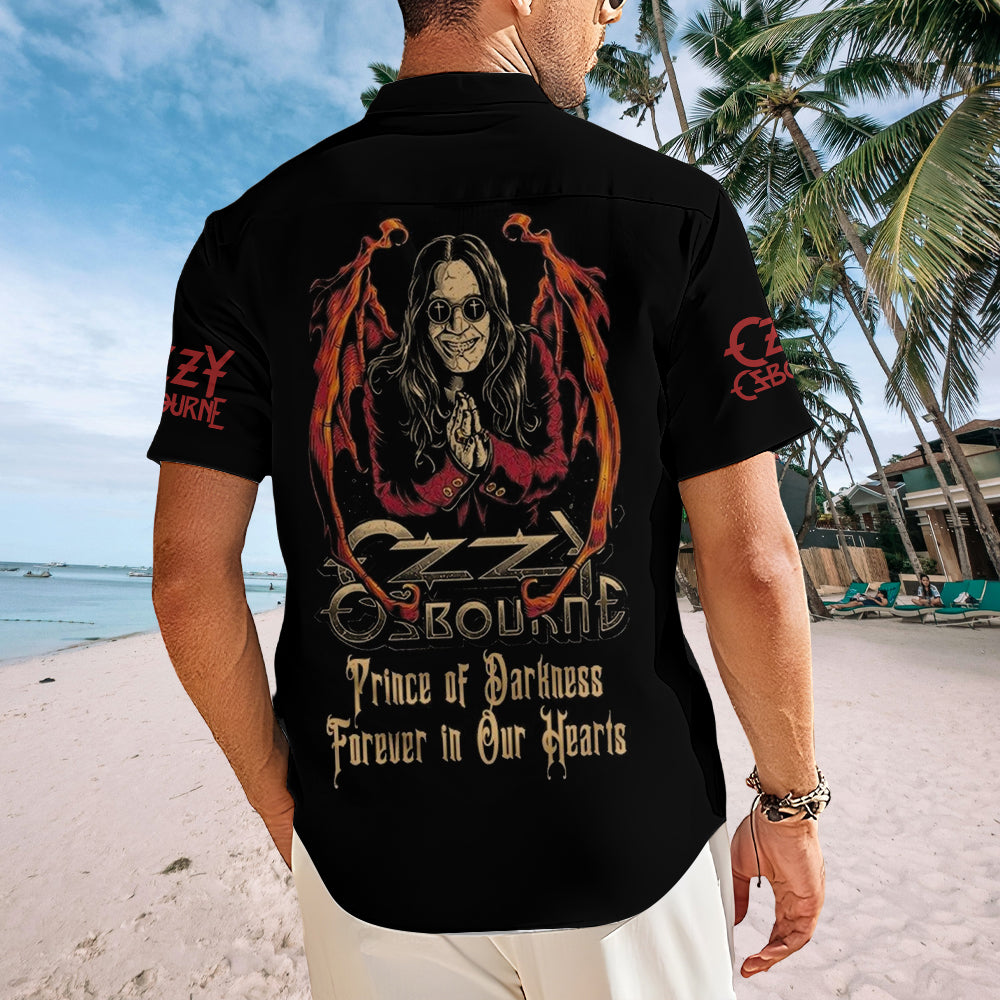 Ozzy Osbourne Short Sleeve Button-Down Shirt – MAITM 12365