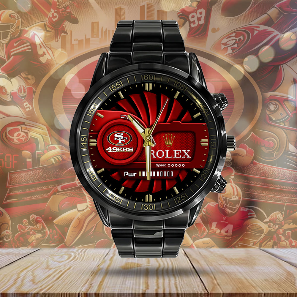 San Francisco 49ers x Rolex Black Stainless Steel Watch – MAITM7425