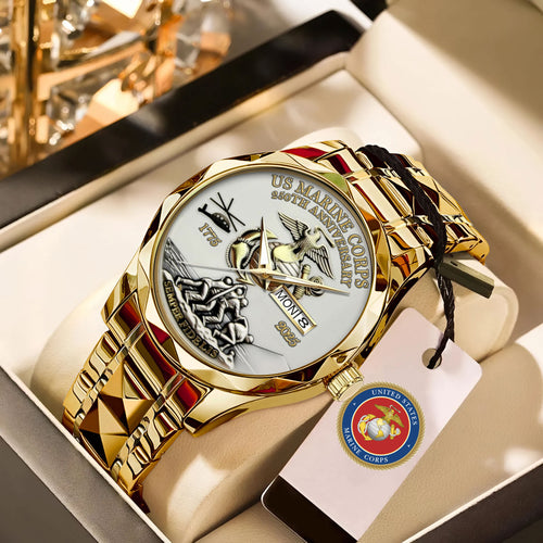US Marine Corps Alloy Luxury Quartz Watch – MAITM 12179