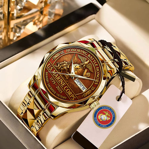 US Marine Corps Alloy Luxury Quartz Watch – MAITM 12530