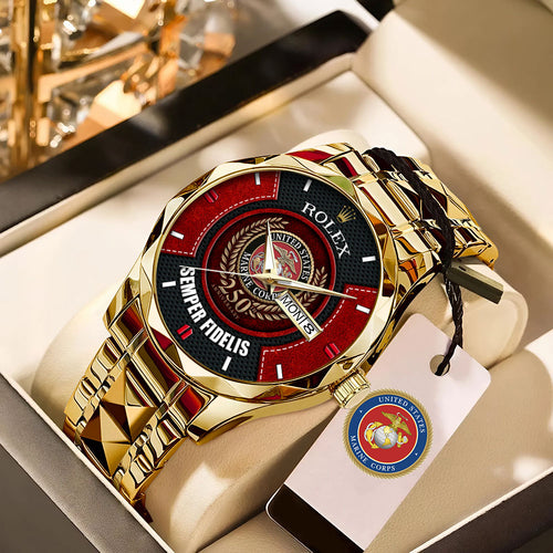 US Marine Corps x Rolex Alloy Luxury Quartz Watch – MAITM 12243
