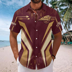 Indian Motorcycle 125th Anniversary Short Sleeve Button-Down Shirt – TMTHU8592