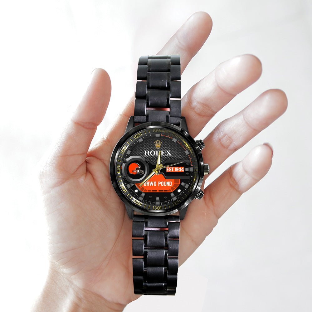Cleveland Browns x Rolex Black Stainless Steel Watch – MAITM13206