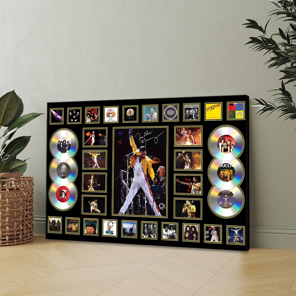 Freddie Mercury Rectangle Canvas With Inner Frame – MAITM9077