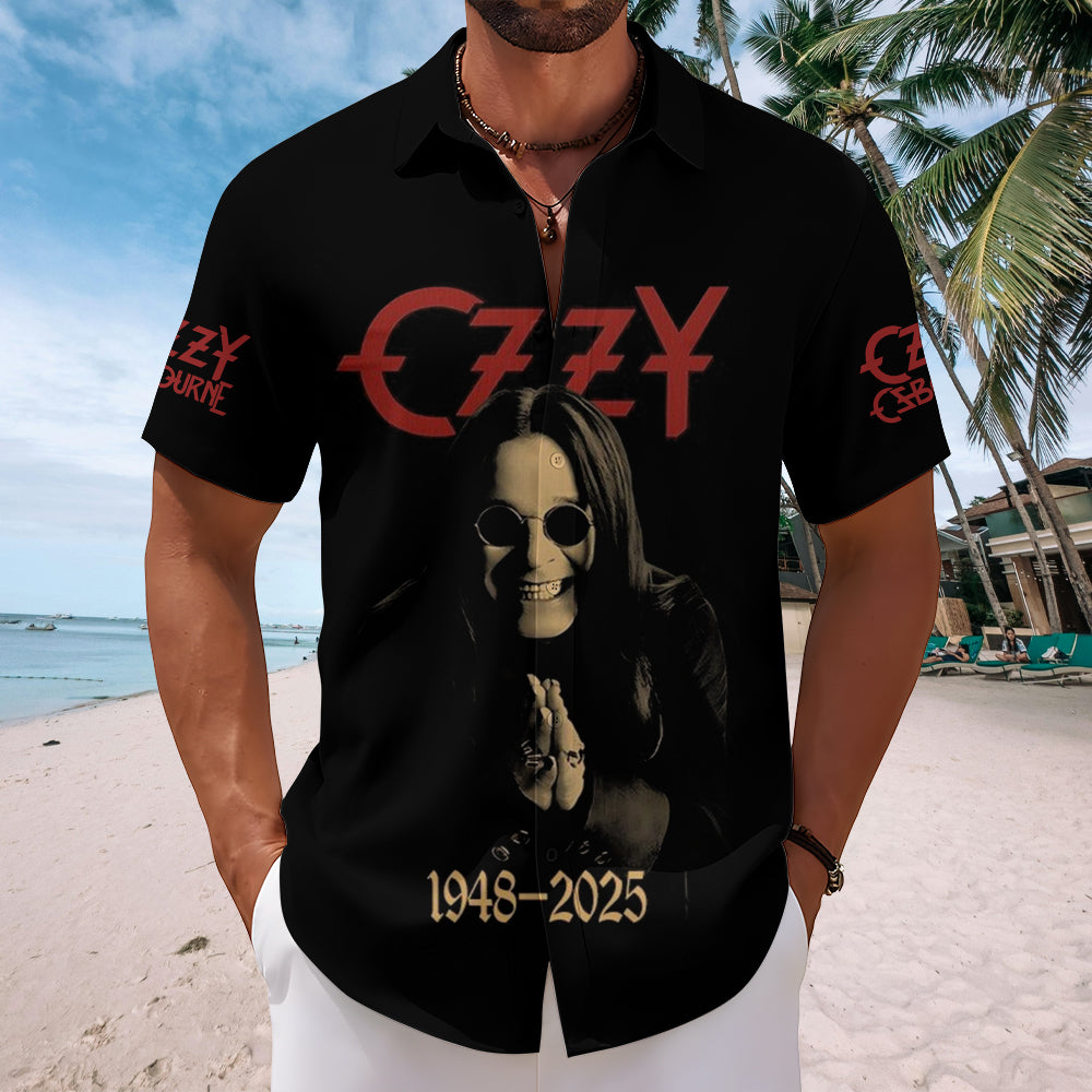 Ozzy Osbourne Short Sleeve Button-Down Shirt – MAITM 12365
