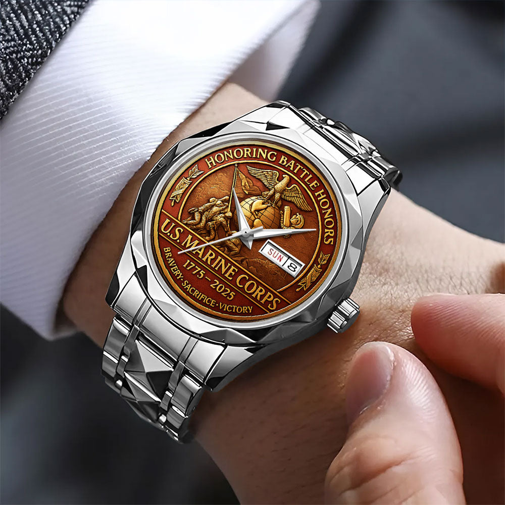 US Marine Corps Alloy Luxury Quartz Watch – MAITM 12530