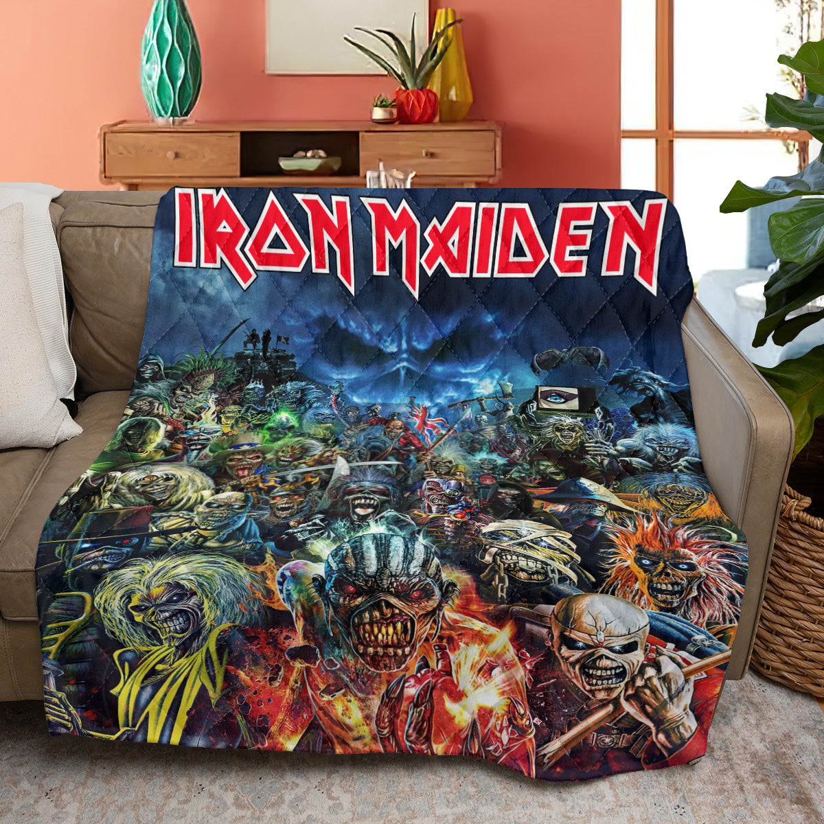 Iron Maiden Quilt Blanket – MAITM 10839