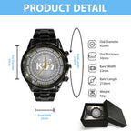 KISS Black Stainless Steel Watch – MAITM 6503