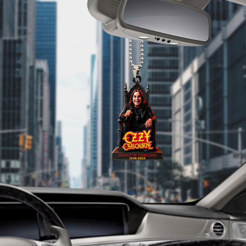 Ozzy Osbourne Custom Shape 1-sided Acrylic Car Ornament – MAITM 12299
