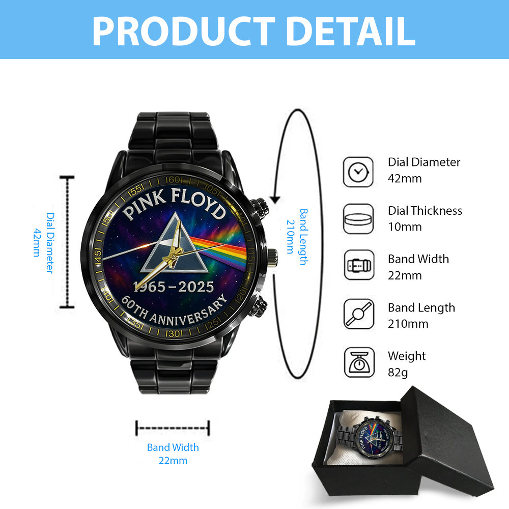 Pink Floyd Black Stainless Steel Watch – MAITM12564