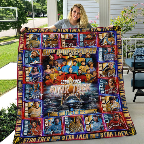 Star Trek 60th Anniversary Quilt Blanket – MAITM12650