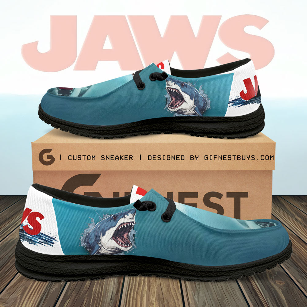 Jaws Custom Hey Dude Shoes – MAITM 11167