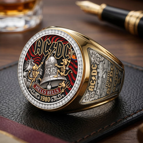 AC/DC 3D Engraved Ring – TMTHU8014