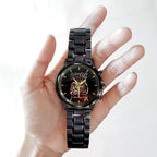 AC/DC Black Stainless Steel Watch – HUANNM 5300