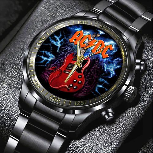 AC/DC Black Stainless Steel Watch – TANTN 12284