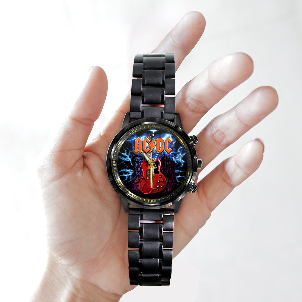 AC/DC Black Stainless Steel Watch – TANTN 12284